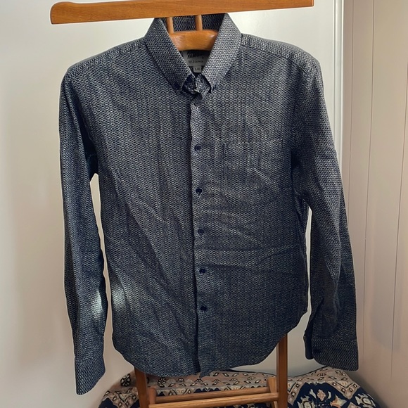 Naked & Famous Denim Other - Naked and famous kimono sunburst pattern button down shirt size Large